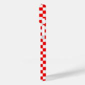 Red and White Classic Checkerboard von STaylor Case-Mate iPhone Hülle (Rückseite / Links)