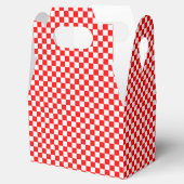Red and White Classic Checkerboard von STaylor Geschenkschachtel (Geöffnet)