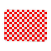 Red and White Classic Checkerboard von STaylor Magnet (Horizontal)