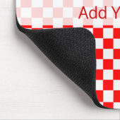 Red and White Classic Checkerboard von STaylor Mousepad (Ecke)