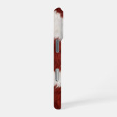 red and white cow skin texture iPhone hülle (Rechte Seite)