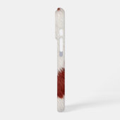 red and white cow skin texture iPhone hülle (Linke Seite)