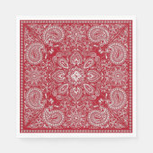 Red and White Cowboy Serviette (Vorderseite)