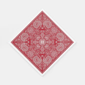 Red and White Cowboy Serviette (Ecke)