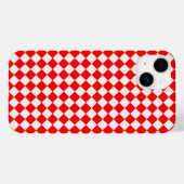 Red and White Diamond Pattern von STaylor Case-Mate iPhone Hülle (Rückseite (Horizontal))