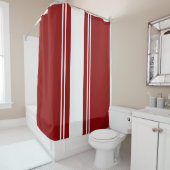 Red and White Duschvorhang (Beispiel)