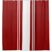 Red and White Duschvorhang (Vorderseite)
