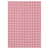 Red and white floral pattern tischdecke (Vorderseite)