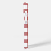 Red and White Gingham Pattern Case-Mate iPhone Hülle (Rückseite / Links)
