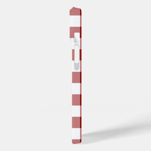 Red and White Gingham Pattern Case-Mate iPhone Hülle (Rückseite / Links)