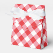 Red and White Gingham Pattern Geschenkschachtel (Vorderseite)