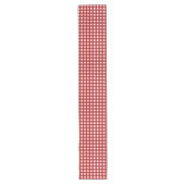 Red and White Gingham Pattern Großer Tischläufer (Vorderseite)