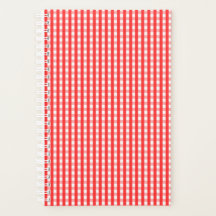 Red and White Gingham Pattern