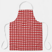 Red and White Gingham Pattern Schürze (Vorderseite)
