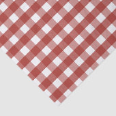 Red and White Gingham Tissue Paper Seidenpapier (Ausschnitt)