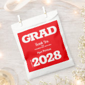 Red and White Graduation Party Fvor Bag Geschenktütchen (Ausgeschnitten)