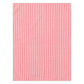 Red and White Harlequin Pattern Tischdecke (Vorderseite)