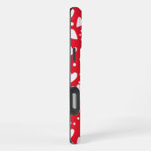 Red and White Heart Pattern | Cute Valentine Love  iPhone Hülle (Rechte Seite)
