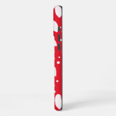 Red and White Heart Pattern | Cute Valentine Love  iPhone Hülle (Linke Seite)