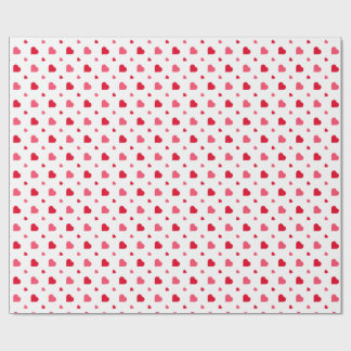 Red and white Heart Valentine’s Day Geschenkpapier