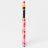 Red and White Hearts Pattern Phone Case iPhone Hülle (Linke Seite)