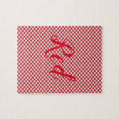 Red and White Jigsaw Puzzle (Horizontal)