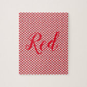 Red and White Jigsaw Puzzle (Vertikal)