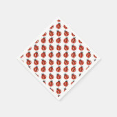 Red and White Ladybugs Paper Napkins Serviette (Ecke)