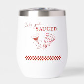 Red and White Let's Get Sauced Bachelorette (Vorderseite)