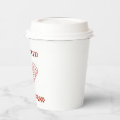 Red and White Let's Get Sauced Bachelorette Pappbecher (Links)