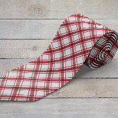 Red and White Neck Tie Krawatte