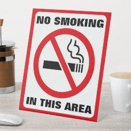 Red and White No Smoking Sockelschild