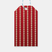 Red and White Pearl Geschenkanhänger (Vorderseite)