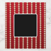 Red and White Pearl  Weinetikett (Einzelnes Label)