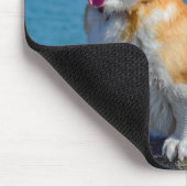 Red and White Pembroke Welsh Corgi Puppy Dog Mousepad (Ecke)