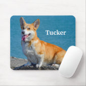 Red and White Pembroke Welsh Corgi Puppy Dog Mousepad (Mit Mouse)