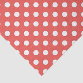 Red and White Polka Dot Birthday Party Seidenpapier (Ausschnitt)
