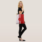 Red and White Polka Dot Design Tasche (Am Model)