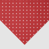 Red and White Polka Dot Tissue Paper Seidenpapier (Ausschnitt)