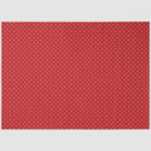 Red and White Polka Dot Tissue Paper Seidenpapier (Vorderseite)