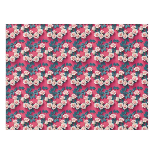 Red And White Roses  Tischdecke (Vorderseite (Horizontal))
