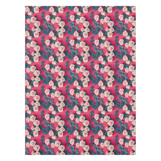 Red And White Roses  Tischdecke (Vorderseite)