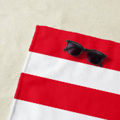  Red And White Striped Name Cabana Stripe  Strandtuch (Beispiel)