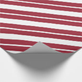Red and White Stripes Candy Cane oder America Them Geschenkpapier (Ecke)