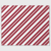 Red and White Stripes Candy Cane oder America Them Geschenkpapier (Flach)