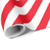 Red and White Stripped Candy Cane Wrapping Paper Geschenkpapier (Rolleneckpunkt)