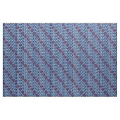Red and White TEXAN Neon Blue Stoff (Fat Quarter (45,7 x 55,9 cm))