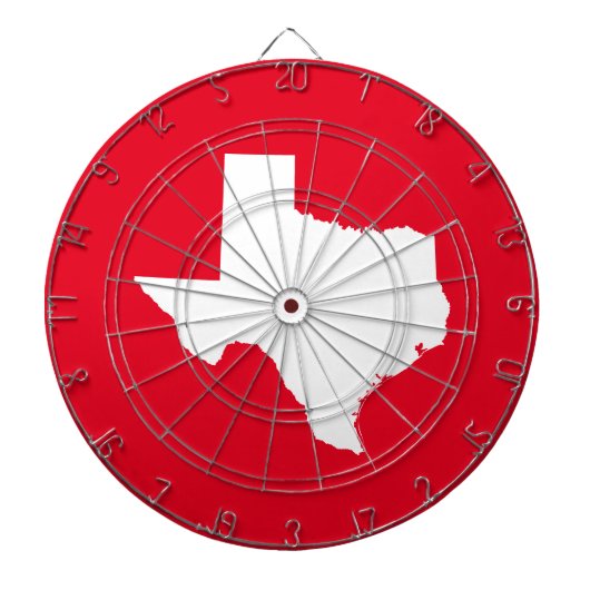 Red and White Texas Dartscheibe (vorne)