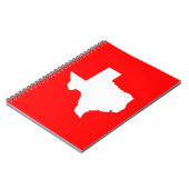 Red and White Texas Notizblock (Linke Seite)
