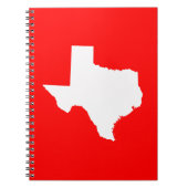 Red and White Texas Notizblock (Vorderseite)